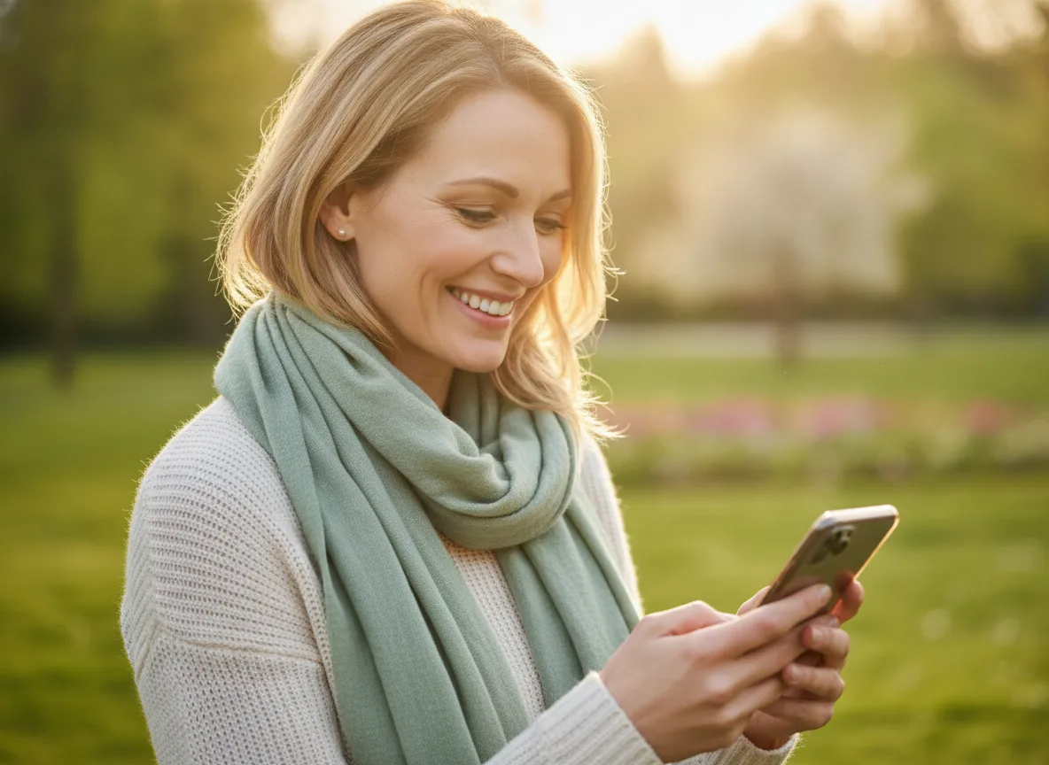 Smiling patient confident in the care she receives at Spruce Grove Dental